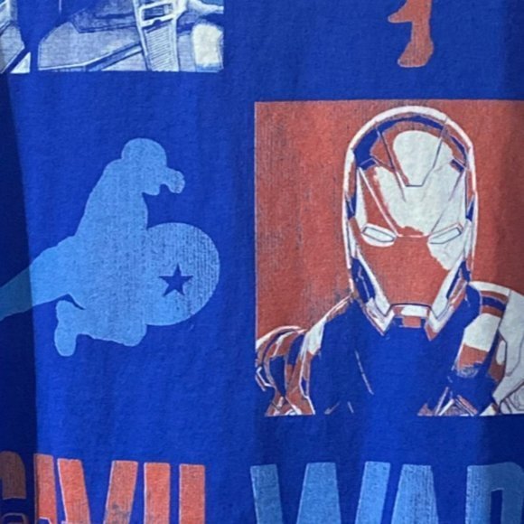 Men's Marvel Captain America Civil War Tea Shirt - Picture 3 of 14